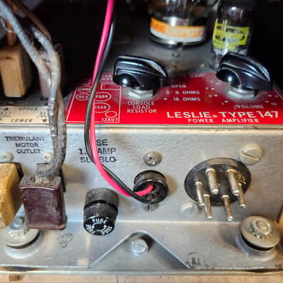 Leslie Vintage Rotary Speaker Cabinet Model 45, Single Speed, Tube Power Amp, 1958-63, for Hammond Organs image 11