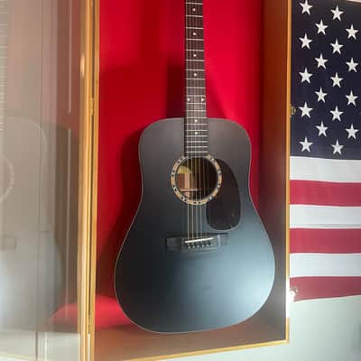 Eastman E2D-BK Dreadnought Acoustic Guitar in Black w/ Gig Bag, Pro Setup image 1