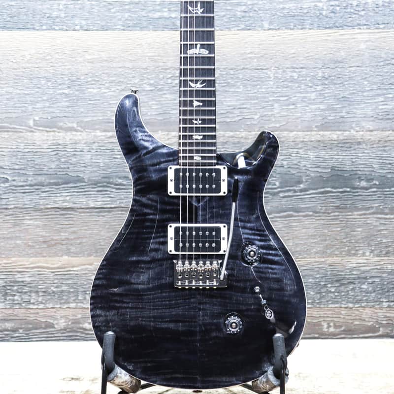 PRS Custom 24 Pattern Thin Neck Shape 85/15 Pickups Gray Black Electric Guitar w/Case image 1