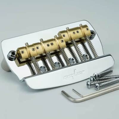 5 String MM Bass Style Bridge with Brass Saddles image 2