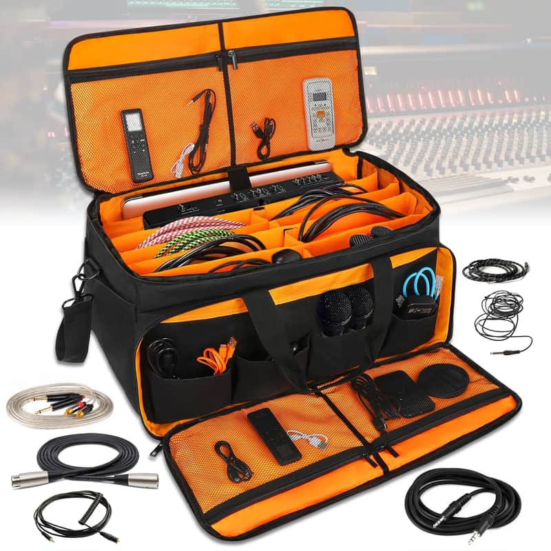 Talrizio Cable File Gig Bag Organizer Musician and DJ HZ 2024 - Black image 1