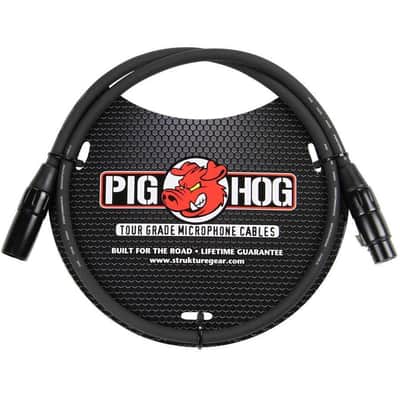 10-Pack Pig Hog PHM3 8mm Tour Grade Microphone XLR Cable 3ft - New image 2