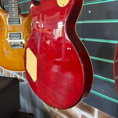Epiphone Les Paul w/ Bigsby Transparent Red 1997 Electric Guitar image 16