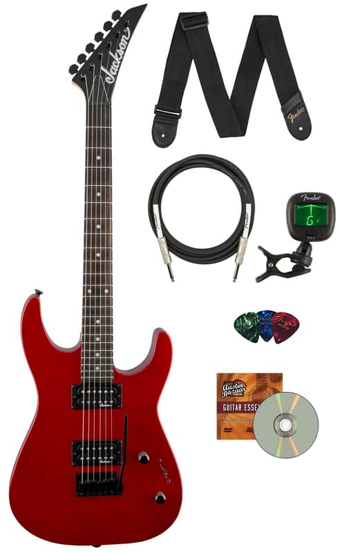 Jackson JS Series Dinky JS11 Electric Guitar - Metallic Red w/ Instrument Cable image 1