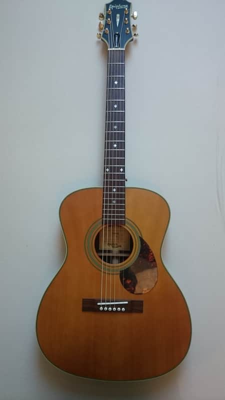 Epiphone Masterbilt EF-500 RNS, ALL solid wood, Bone | Reverb