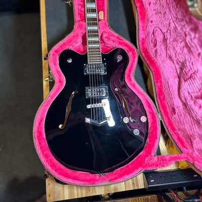 2016 Gretsch G2622 Streamliner Center Block Double-Cut with V-Stoptail - Black w/ TV Jones Pickup image 1