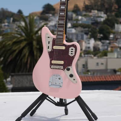 Fender Squier FSR Classic Vibe '70s Jaguar - Shell Pink - Mods & Extras image 1
