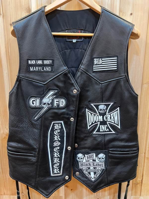 Zakk Wylde Original Leather Vest Unused Black Label Society | Reverb