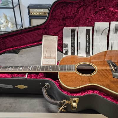 Taylor W-14 PRESENTATION SERIES 1 of 1 USA 1998 FLAME WALNUT KUJO Custom Shop Masterbuilt Acoustic Guitar W14 K14 K Master Built GA Grand Auditorium TIME CAPSULE CASE QUEEN RARE! RARE! RARE! image 2
