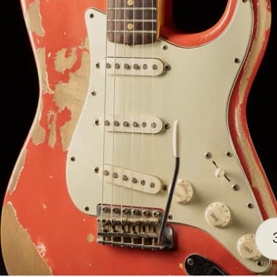 Fender Stratocaster Body 1962 - Fiesta Red refin image 12