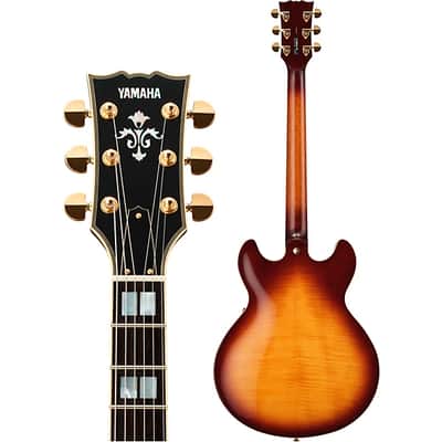 Yamaha SA2200 Semi-Hollowbody Electric Guitar, Sycamore Top; Violin Sunburst image 5