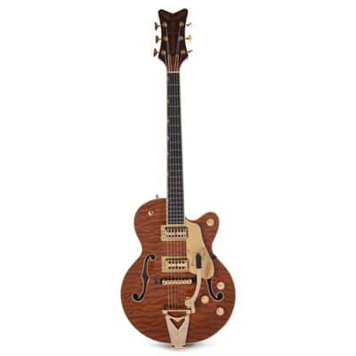 Gretsch Limited Edition Falcon Center Block Jr. with Bigsby Quilted Maple Roundup Orange (Serial #JT25010054) image 4