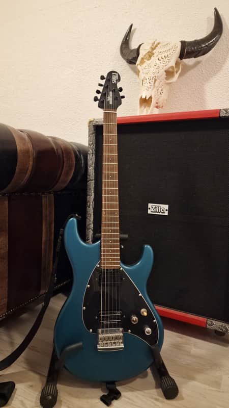 Music Man Silhouette SUB1 USA - Teal Green Dimebag Signature Duncan American Guitar image 1