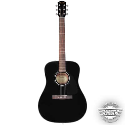 Fender CD-60 Dreadnought V3 w/Case, Walnut Fingerboard, Black image 3