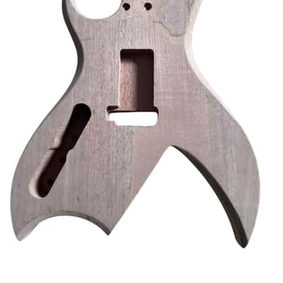 Mahogany Wood BICH Style Guitar Body with Veneer Tiger Maple Top image 2