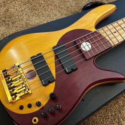 Fodera Monarch Deluxe 5 string bass guitar Yin Yang image 11