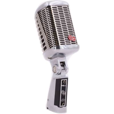 CAD A77USB SuperCardioid Dynamic Side Address Vintage Microphone with USB Connection Bundle with Auray MS-5230F Tripod Mic Stand image 2