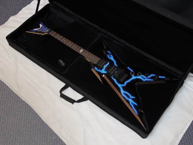 DEAN Razorback Lightning Dimebag electric GUITAR w/LIGHT CASE - Dime - FLOYD - B image 1