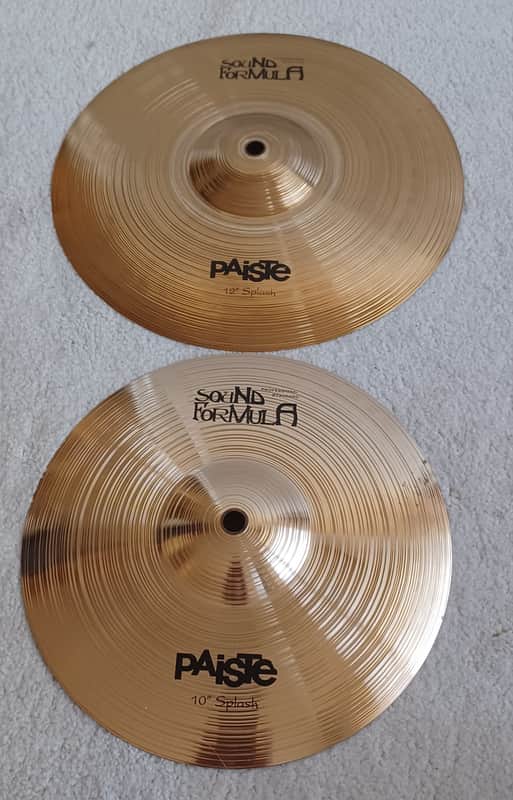 10"+12" Paiste  Sound Formula splash set 90's image 1