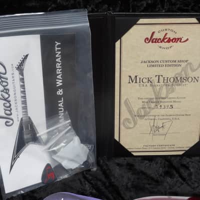 Jackson USA Signature Limited Edition Mick Thomson Soloist Deep Blood Slipknot Mint & Complete image 6
