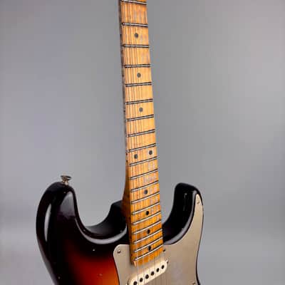 Fender Custom Shop Limited Edition '58 Reissue  Stratocaster Heavy Relic w/ Anodized Guard +upgrades,  Center Pocket Custom Shop Tweed case, Cert,  and all paperwork. image 11