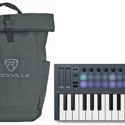Novation FLkey Mini 25-Mini-Key MIDI Keyboard Controller for FL Studio+Backpack