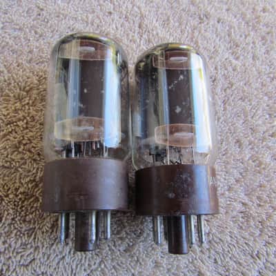 Tung-Sol 5881 (6L6WGB) Tubes Brown Base Made In USA Tung-Sol Tubes 2 Untested Brown Base 5881 Tubes image 5