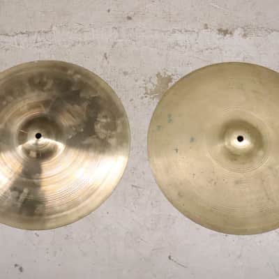 Zildjian 15" A. Avedis Hi Hat Cymbals Vintage 1960's 1,043g's & 1,058g's