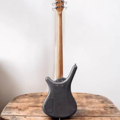 Warwick Pro Series Corvette Standard-4 String-Active-Nirvana Black Transparent Satin image 2