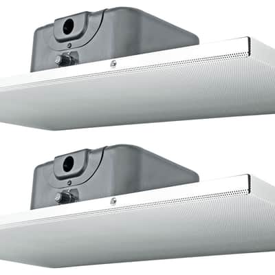 (2) Rockville DCS6T 70V Commercial 2' X 1' Drop Ceiling Tile Speakers For Office image 1