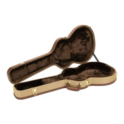 Gretsch G2420T Tweed Hard Shell Case with Center Storage Compartment and Plush Interior for Streamliner Electric Guitar (Brown) image 4