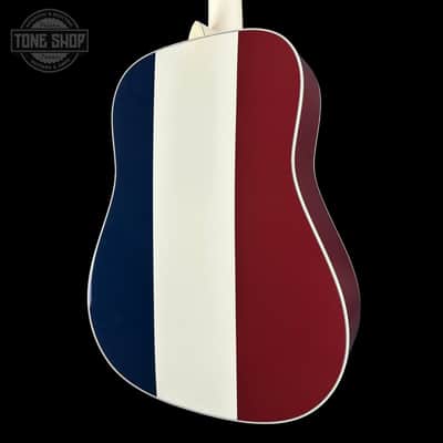 Used Martin Custom Shop Dread Red/White/Blue Sitka/ EIR w/case TSU24307 image 8