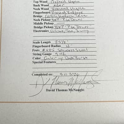 David Thomas McNaught DT Tele-style Custom, Brand New image 16