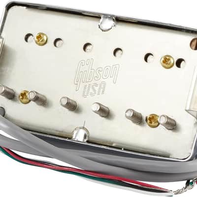 Gibson 490T Modern Classic Bridge Treble Humbucker Pickup - CHROME Cover  - 4 Conductor image 2
