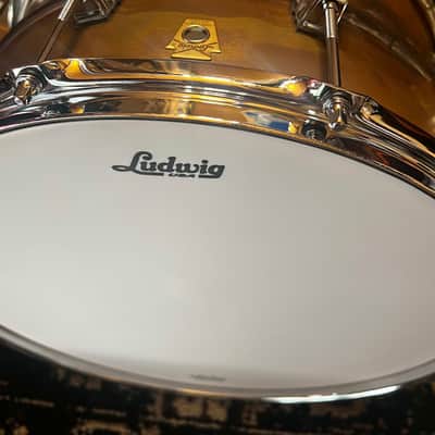 Ludwig LC608R Copper Phonic 8x14" 10-Lug Snare Drum - Raw Copper image 7