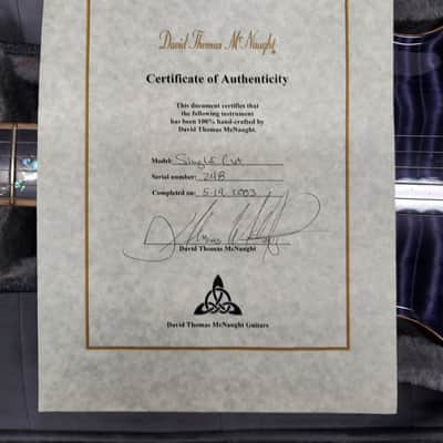 2003 David Thomas McNaught Single Cut COA Included MONSTER TOP! (326) image 7