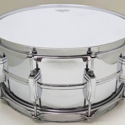 VINTAGE LUDWIG 1970s B/O Badge Supraphonic402 14x6.5 image 4