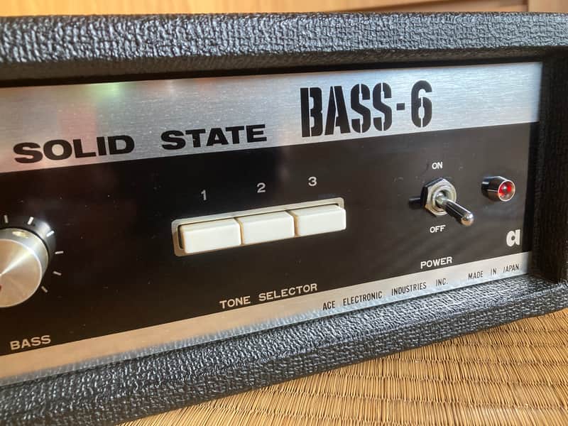 ベース Ace Tone BASS-6 Pre-Roland 70s Amp Head ACE TONE ACETONE 'BASS 6' BASS AMPLIFIER HEAD VINTAGE MIJ 1970s