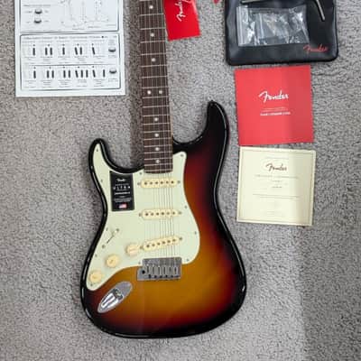 Fender American Ultra LEFTY Stratocaster, Rosewood Fretboard, Ultraburst Finish image 1
