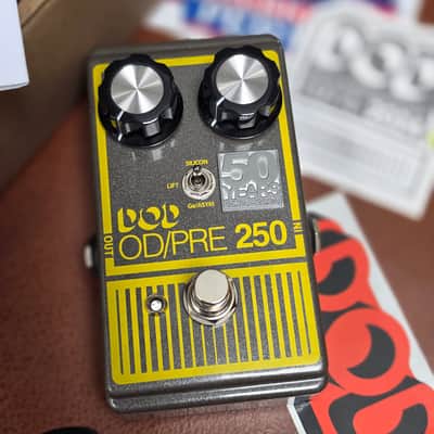 DOD 50th Anniversary Overdrive Preamp 250 2024 - Grey / Yellow image 9
