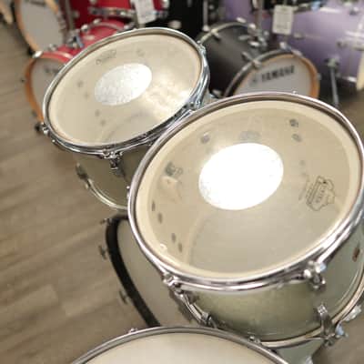 Vintage 60s Ludwig Hollywood 4-PC Shell Pack 12/12/16/22 (Silver Sparkle) image 10
