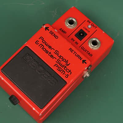 Boss PSM-5 Power Supply & Master Switch (Red Label) 1984 - 1990 - Red image 1