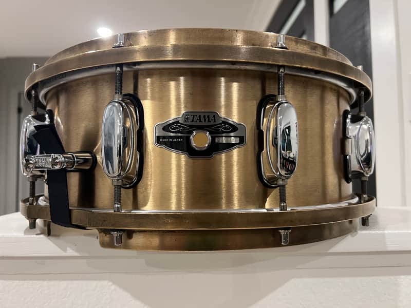 Tama PL-555N Power Metal Bell Brass 5.5x14" Snare Drum 2003 - 2004 imagen 1