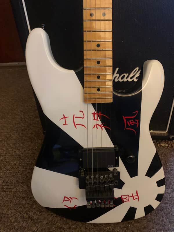 Jackson Stratocaster 1986 - Rising sun graphic image 1