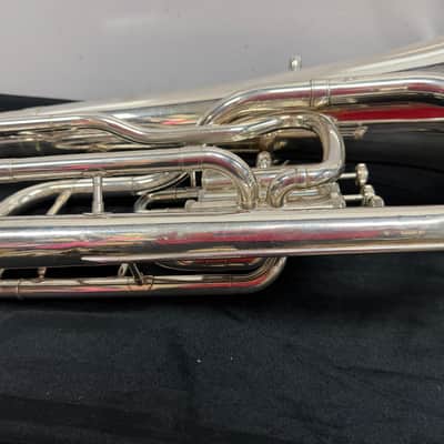 Used Yamaha YEP-321 Silver 4-Valve Bb Euphonium with SKB 375 Case Just Serviced image 20