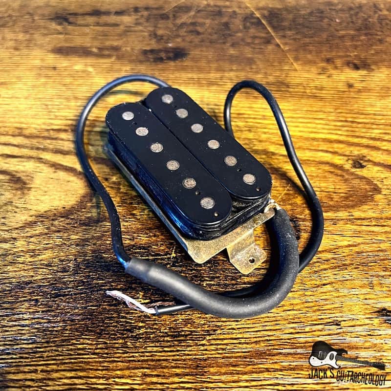 Electra MIJ Neck Humbucker *WORKS* w/ New Leads (1970s - Black) image 1