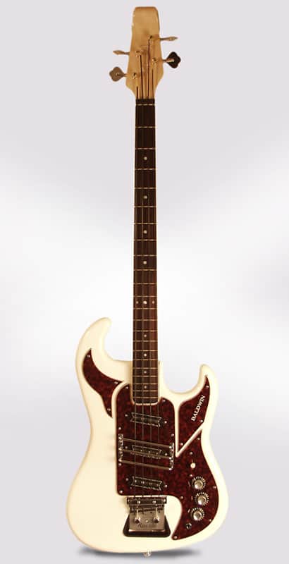 Baldwin - Burns  Shadows Bass Solid Body Electric Bass Guitar (1967), ser. #20440, original black tolex hard shell case. image 1