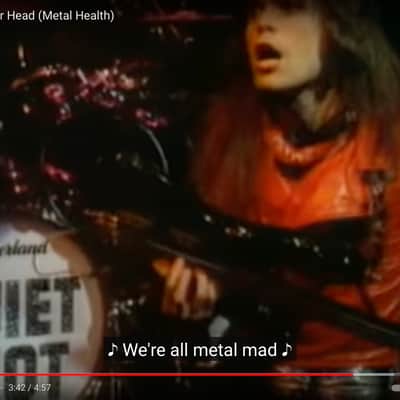 Frankie Banali's Quiet Riot "Metal Health" Video North Toms 10" and 12" AUTHENTICATED! 1980s - Black image 5