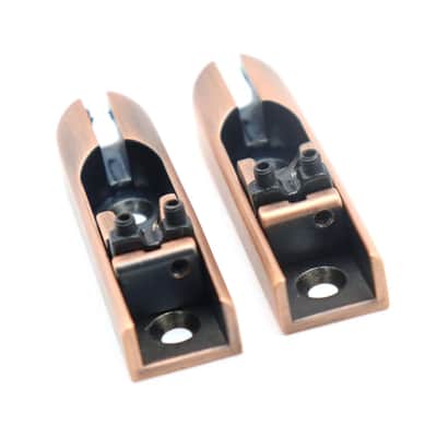 6 Piece 6 String Bass Single String Bridge in Red Bronze image 3