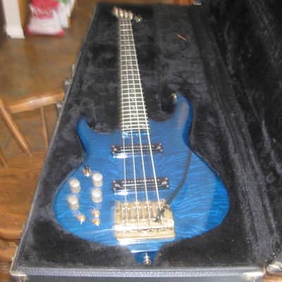 CARVIN LB75  WITH KAHLER TREMOLO 90S BLUE TRANSLUCENT image 1